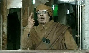 Gaddafi addresses the nation, Tuesday