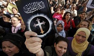 Egyptian Christians protest