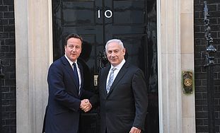 Cameron and Netanyahu at 10 Downing St.