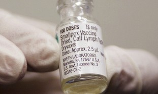 A vile of Smallpox vaccine.