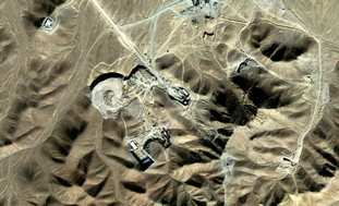 suspected uranium-enrichment facility near Qom