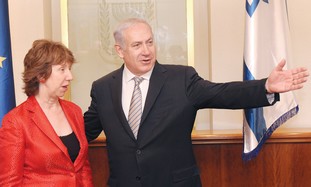 Catherine Ashton and PM Binyamin Netanyahu