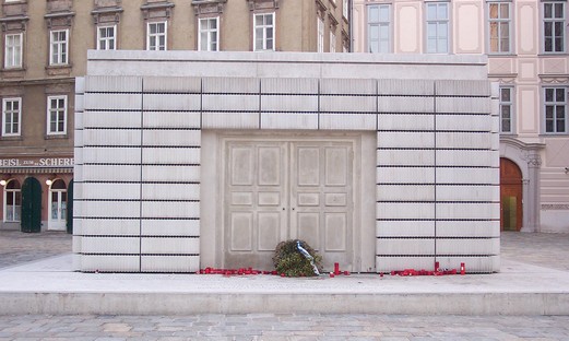 Holocaust memorial on Judenplatz in Vienna.