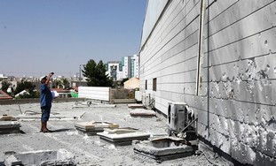 Rocket-damaged school in Beersheba [file]
