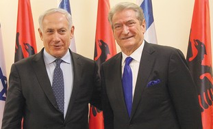 Netanyahu, Albanian PM Sali Berisha: Illustration