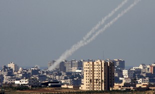 Kassam rockets being fired from Gaza Strip [file]