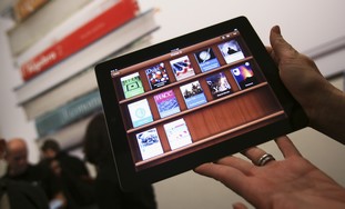 An educational application on an iPad
