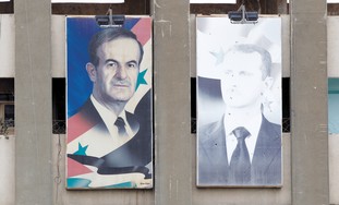 Pictures of Bashar, Hafez Assad