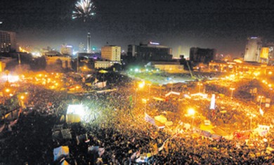 First anniversary of Egypt’s uprising in Tahrir Sq