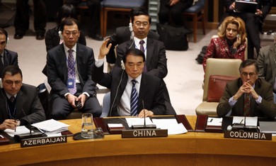 China votes at UNSC