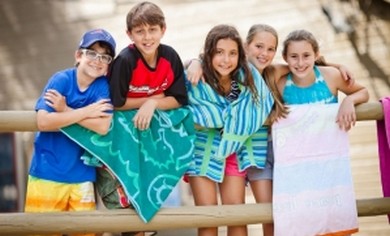 Campers at Camp Ramah in New England