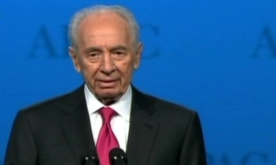 President Shimon Peres at AIPAC Conference