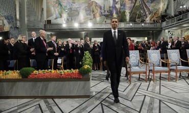 US President Obama wins Nobel Prize in Oslo