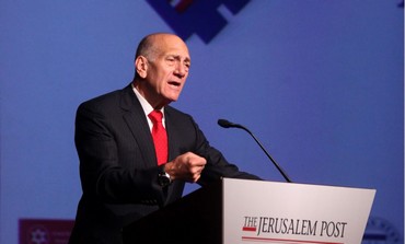 Ehud Olmert at the Jerusalem Post Conference - Photo: Marc Israel Sellem
