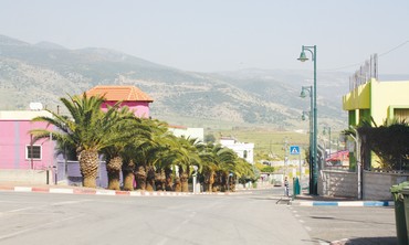 Lebanese-Israeli bordertown of Ghajar