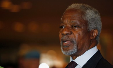 U.N.-Arab League envoy Kofi Annan.