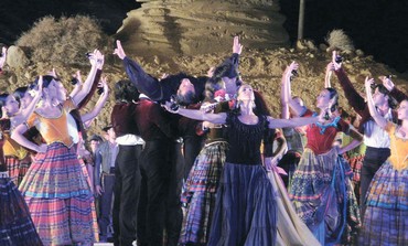 THE CAST of ‘Carmen’ performs at Masada.