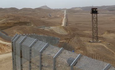 Border between Israel, Egypt along Road 12  