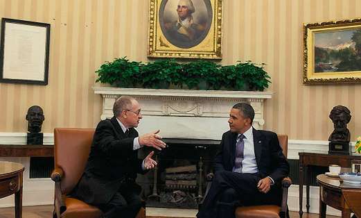 Dershowitz with Obama in oval office