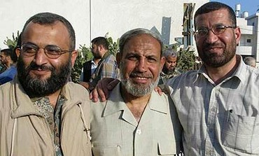 Hamas's Military Chief Ahmed Jabari [Right]