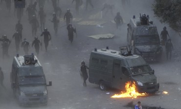 23 de noviembre enfrentamientos en la Plaza Tahrir de El Cairo