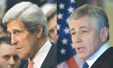 John Kerry and Chuck Hagel.