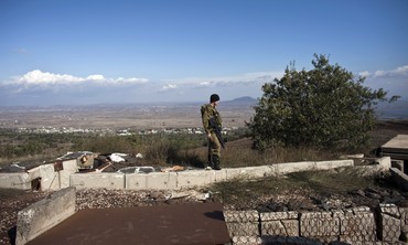 IDF soldier in the Golan overlooking Syria [file]