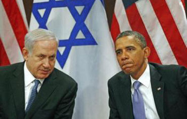 Obama and Netanyahu meeting in NY, Sept. 2011