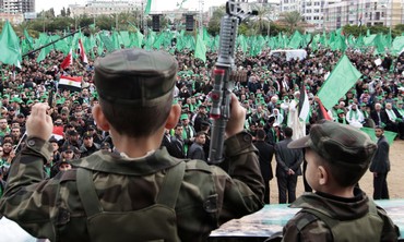 Palestinian children celebrate Hamas founding, Dec. 8, 2012