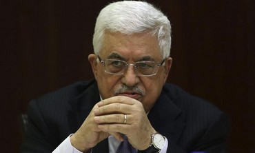 PA President Mahmoud Abbas at PLO meeting in West Bank, January 29, 2013.