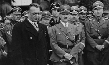 Adolf Hitler and Arthur Seyss-Inquart, Chancellor of Austria in 1938