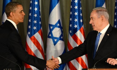 US President Obama and Prime Minister Binyamin Netanyahu, March 20, 2013.
