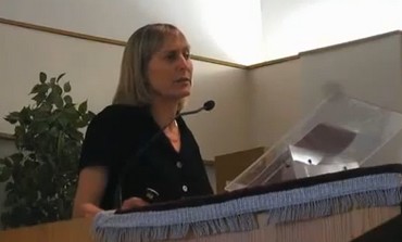 UCSC Hebrew lecturer Tammi Rossman-Benjamin giving lecture, June 20, 2012.