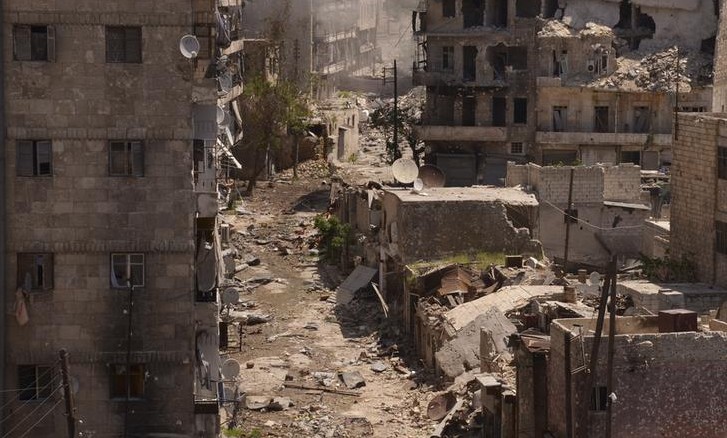 Destruction in Syria.