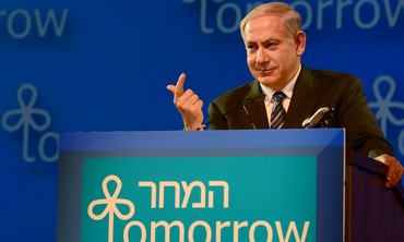 Prime Minister Netanyahu at the President's Conference in Jerusalem, June 20, 2013.