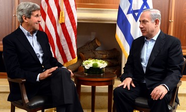 US Secretary of State John Kerry and Prime Minister Binyamin Netanyahu, June 27, 2013.