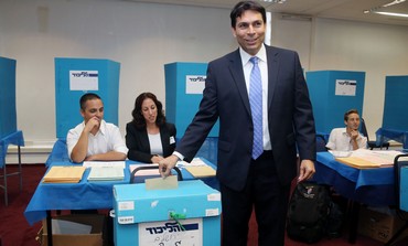 Deputy Defense Minister Danny Danon voting at the Likud elections, June 30, 2013.
