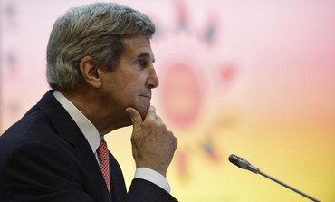 US Secretary of State John Kerry looking thoughtful a day after leaving the Middle East.