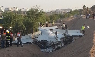  Small plane crashes in Eilat, 1 dead, 2 injured on August 1, 2013.