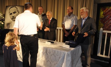 President awards the Israel Security Award, August 6, 2013