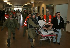 Wounded soldiers brought to Soroka [illustrative]