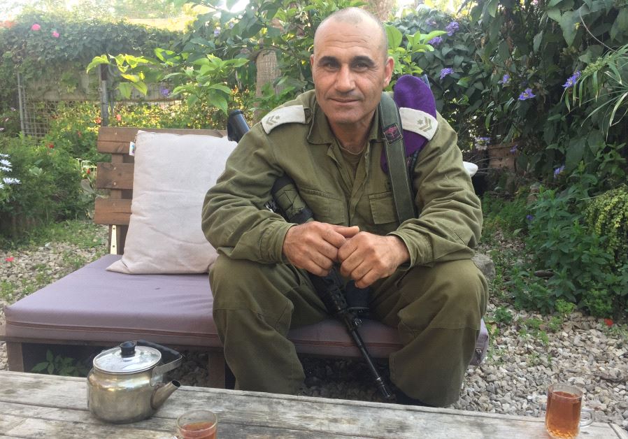 Major Tamir Sawad at his base in southern Israel (credit: Anna Ahronheim)