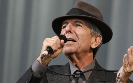 Canadian singer-songwriter Leonard Cohen performs