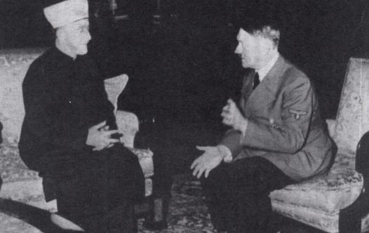 German dictator Adolf Hitler (R) and the grand mufti of Jerusalem, Haj Amin Al-Husseini