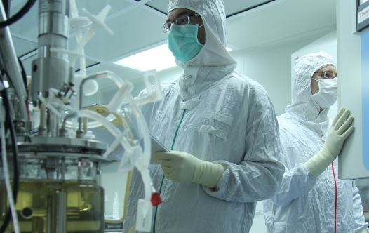 Photos showing Pluristem CEO and COO Yaky Yanai, and Pluristem trials