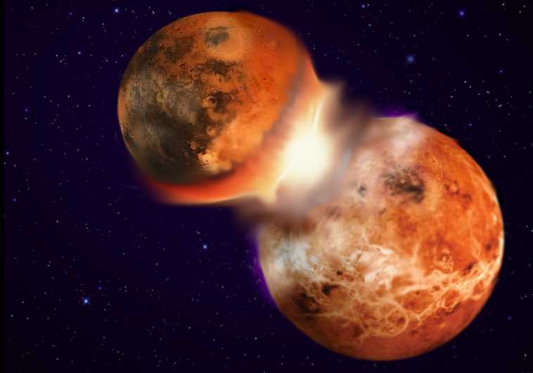 Theia Earth collision