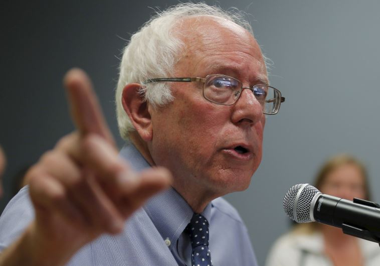 Democratic presidential candidate and US Senator Bernie Sanders (I-VT) 