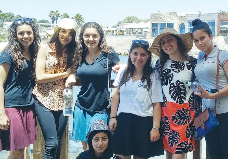 A group of teenage girls