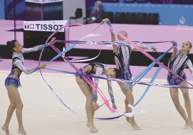 Israel’s national rhythmic gymnastics team booked its place in the Rio Olympics