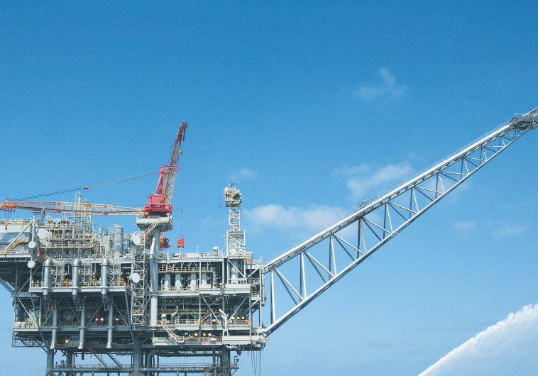 THE TAMAR gas field platform juts above the Mediterranean